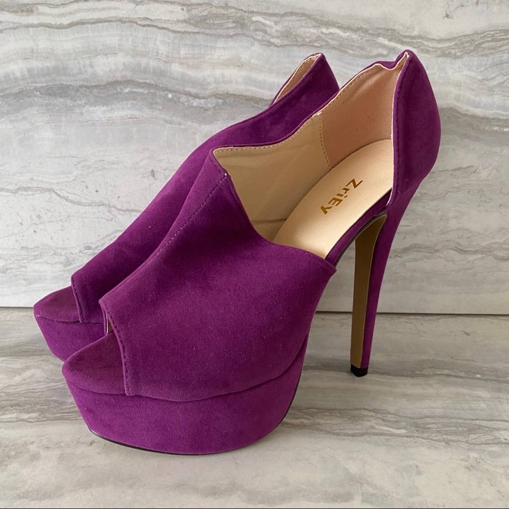 Purple High Heels Sandals